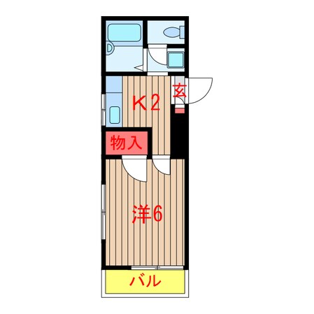 メゾンサンローザの物件間取画像